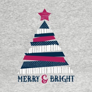 Merry and Bright Christmas Design T-Shirt